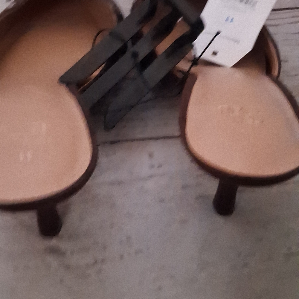 Time And Tru Women's Brown Pointed Toe Kitten Heel Mules Size 11 - Picture 4 of 6
